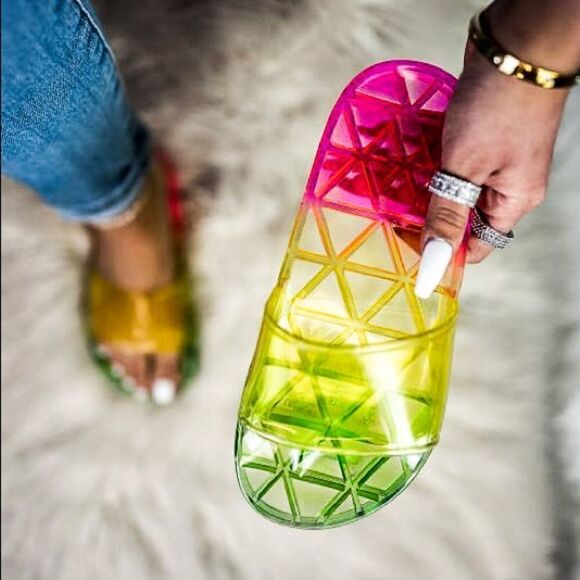 🔥🔥Taste the Rainbow ombré pool slides🔥🔥 - Picture 1 of 3